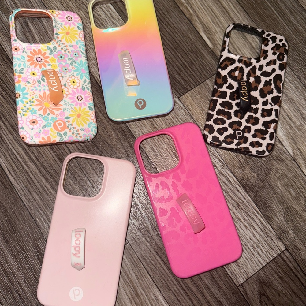 Loopy Case Floral, Holographic, Leopard, Pink, and Cream Phone Cases